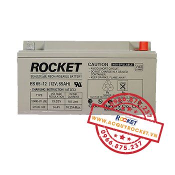 Ắc quy Viễn thông Rocket ES65-12 (12V-65Ah)